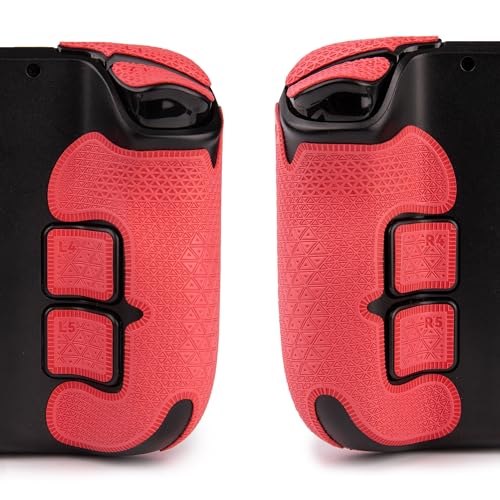 Image of TALONGAMES Controller Grips Compatible with Steam Deck OLED /Steam Deck Controllers, Anti-Slip, Sweat-Absorbent, Textured Skin kit, for Handle Grips, Buttons, Triggers, D-pad (Ultra - Red)