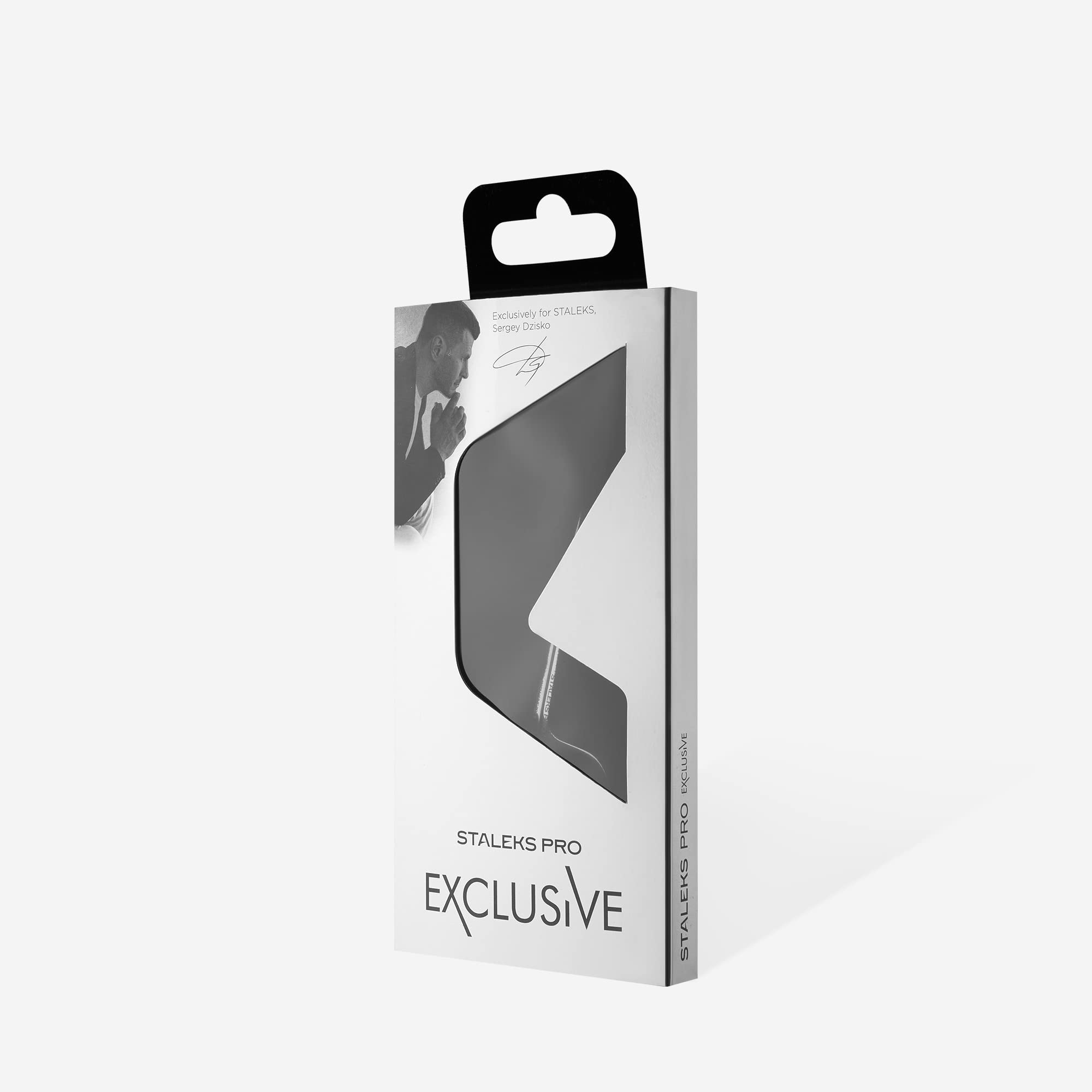 STALEKS PRO Forbici professionali per pelle cuticole maniglia dritta lama 25 mm gancio SX-23/2m