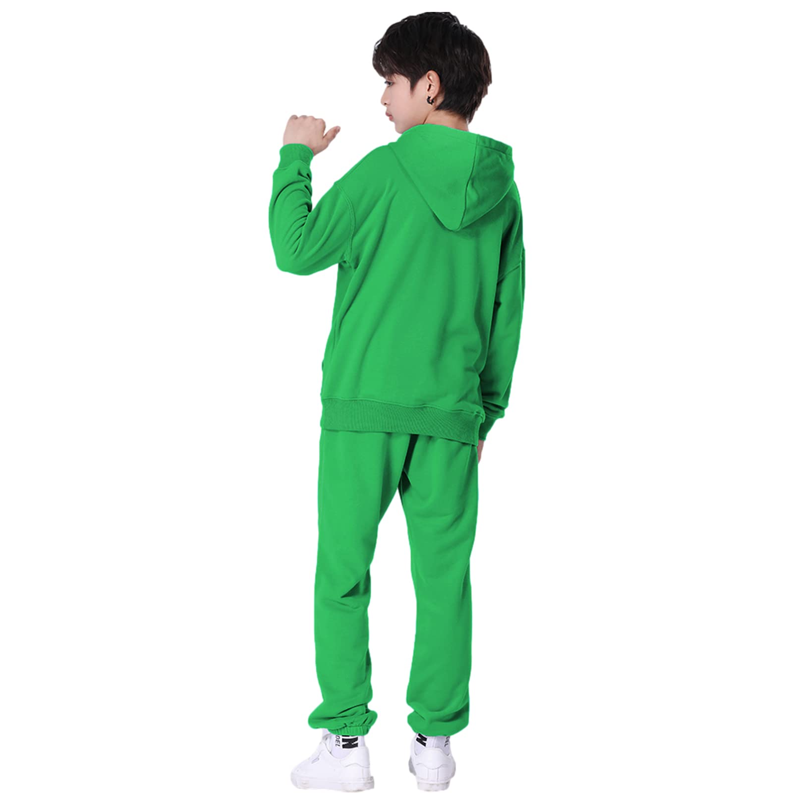 amropi Chándal Niños 2 Piezas Cálido Sudadera con Capucha y Pantalones Jogging Conjunto Ropa para 3-12 años