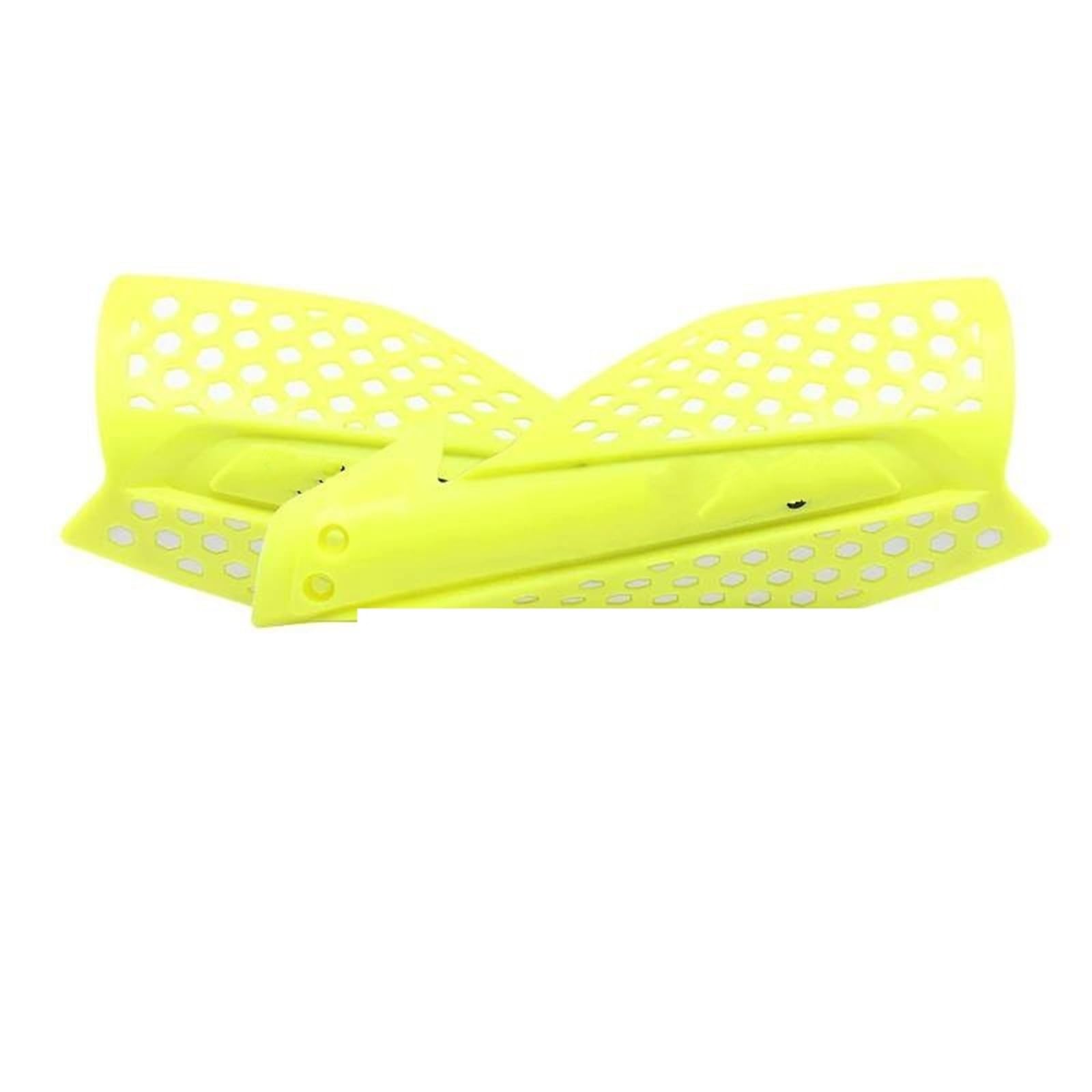 HDHCSCAGH Motorcycle Handguard Shield Universal 22mm Hand Guard Handguard Shield Windproof Motorcycle Protector Modification Protective Handlebar Protection Covers(Yellow white)