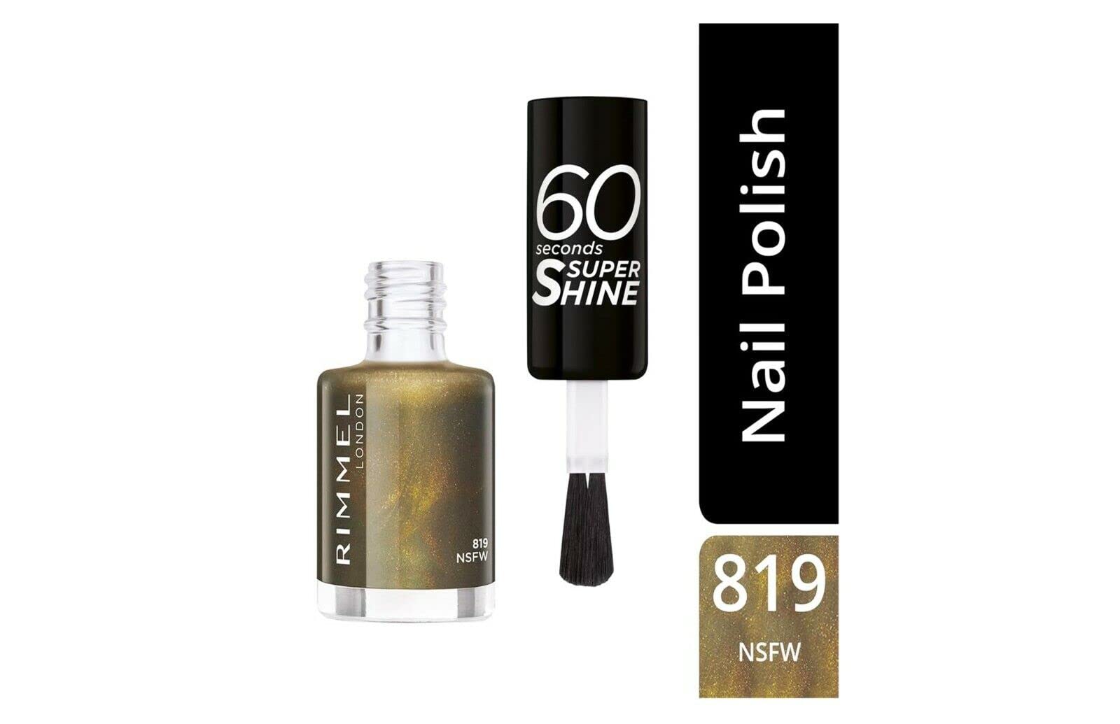 Rimmel60 Seconds Super Shine Nail Polish - 8 ml, Shade 819 NSFW