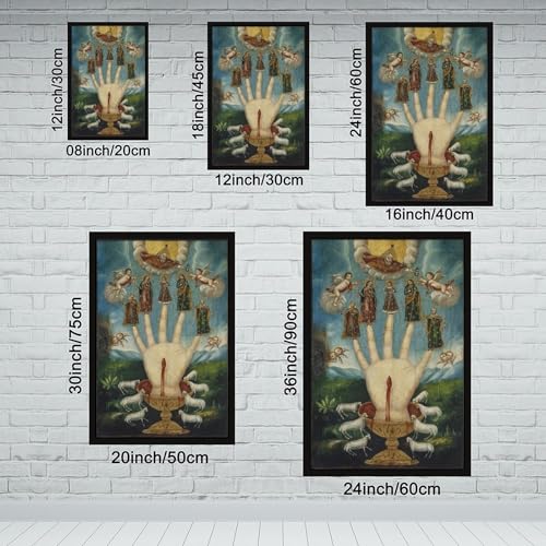 Impression sur toile décoration murale The Five Persons Unknown cadre 40x61