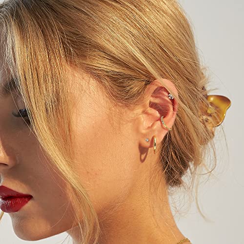 Stud Earrings for Women Stainless Steel Small Cubic Zirconia Stud Earrings Set for Women4