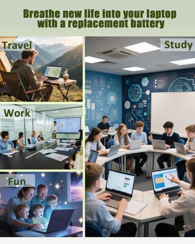 Image of 41.04Wh AE03XL Battery for HP 240 245 246 250 G10 255 Series Laptops - Compatible with N21969-005 N20951-171 N20951-CC1 - 11.25V 3467mAh 3-Cell Replacement Battery