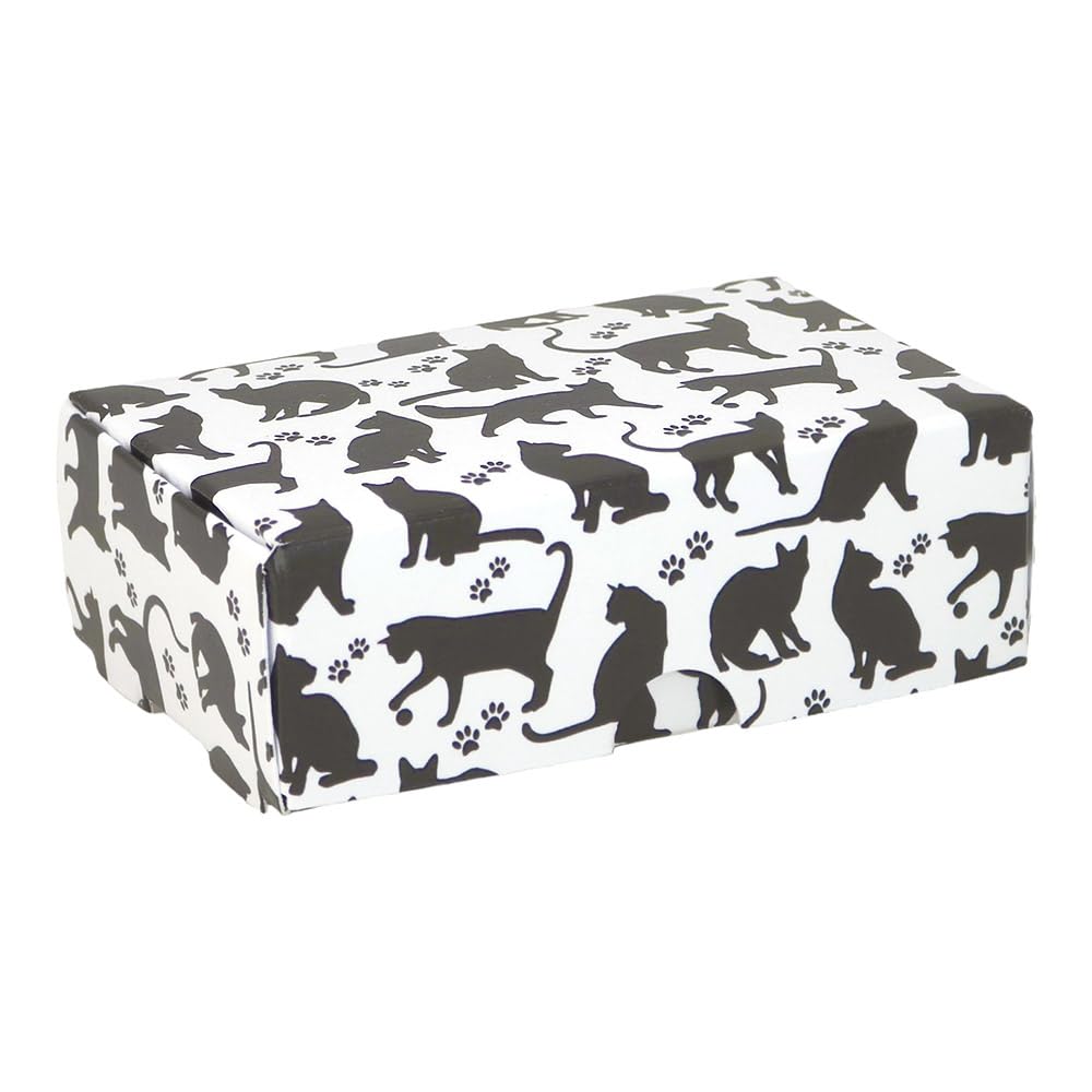 That's Crackers Cat Silhouettes | Little Gift Box | Soap Bar Sized | Single Box | 57x88x30mm