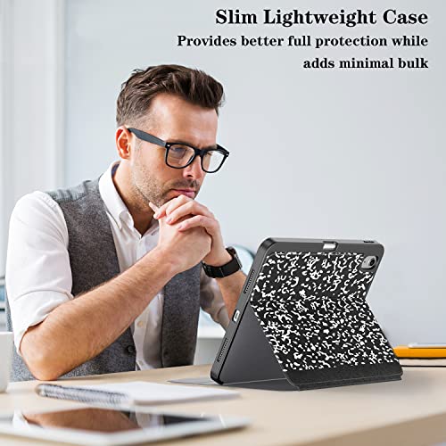 Supveco Case For Ipad 10Th Generation 10.9 Inch 2022 With Pencil Holder-[Multi Viewing Angles+Auto Wake/Sleep], Premium Folio Stand Case With Soft Tpu Back Cover For Ipad 10Th Gen 2022-Book #TOP6