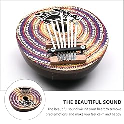 BIENKA Kalimba Piano 7 Touches Réglables Noix De Coco Pouce Piano Peint À La Main Mbira Sanza Doigt Piano Instruments De… - Les Beatles, Paul McCartney, John Lennon, RIngo Starr, George Harrison BIENKA Kalimba Piano 7 Touches Réglables Noix De Coco Pouce Piano Peint À La Main Mbira Sanza Doigt Piano Instruments De… – Image 4
