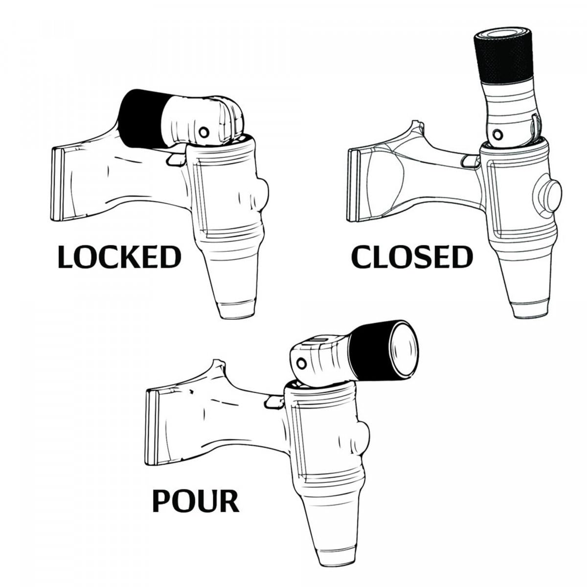 GrowlerWerks uKeg Go - Dispensador de bebidas carbonatadas para cerveza, soda, sidra, Kombucha y cócteles, 120 onzas, tungsteno