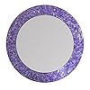 DecorShore 24" Mosaic Wall Mirror in Ultra Violet - Purple Decorative Wall Mirror (Ultra Violet) 51h2qZ7dh5L. SS100