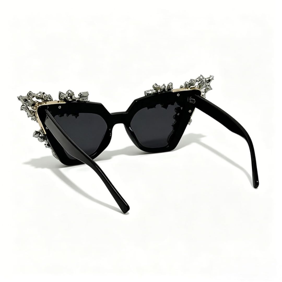Damskie luksusowe okulary przeciwsłoneczne w stylu retro typu cat eye