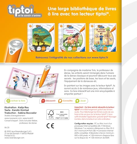 Tiptoi Mini Doc' La danse Ravensburger Jeux France - vue 4