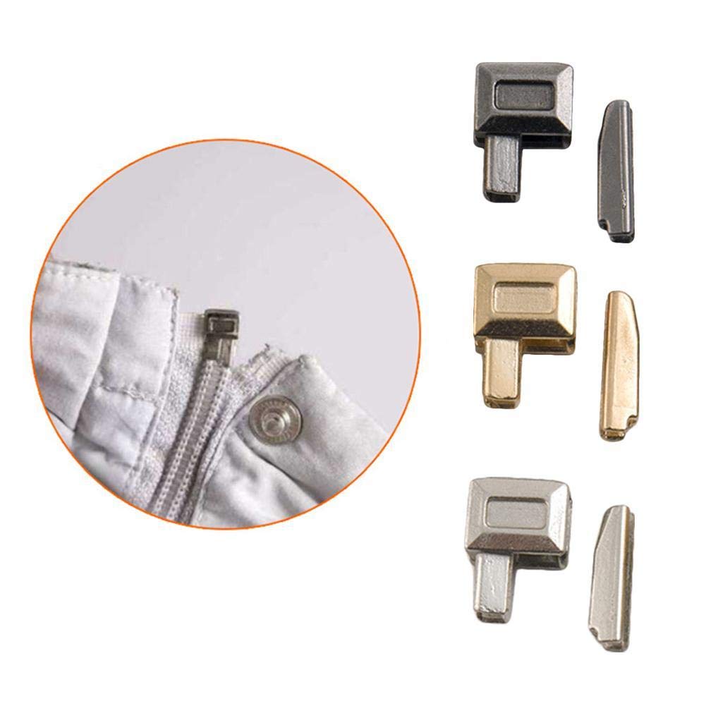 10 perni di inserimento per cerniera in metallo, accessori a doppia testa, riparazione perno coda, presa per cerniera, kit di riparazione per cerniera, fermaporta per cerniera (oro)