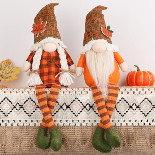 Aymolas Fall Decorations for Home Cute Fall Gnomes Plush for Table Decor