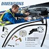 Diesel Coolant Filtration System Filter Kit Compatible With 2003-2007 Ford 6.0 Powerstroke - Prevent Leaks Heavy Duty Improved Single Piece Hose Design