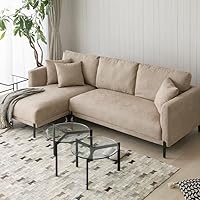 Amazon｜モダンデコ ソファー 3人掛け カウチソファー L字