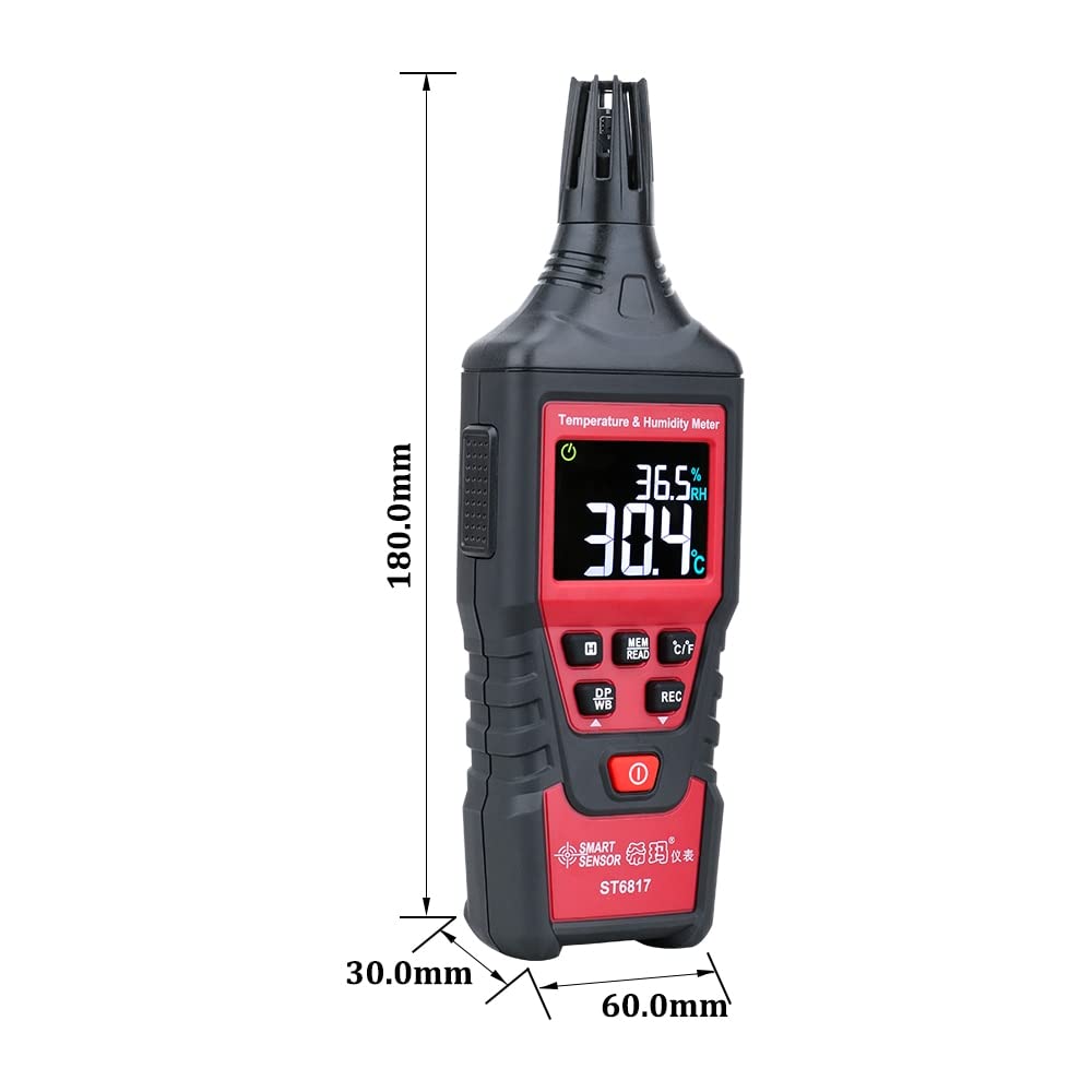 Misuratore di umidità della Temperatura Digitale Igrometro Misuratore di pirometri for termometro da Esterno for Interni ad Alta precisione -20-60 ° C