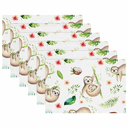 Sets de table paresseux rectangulaires 30x45cm table