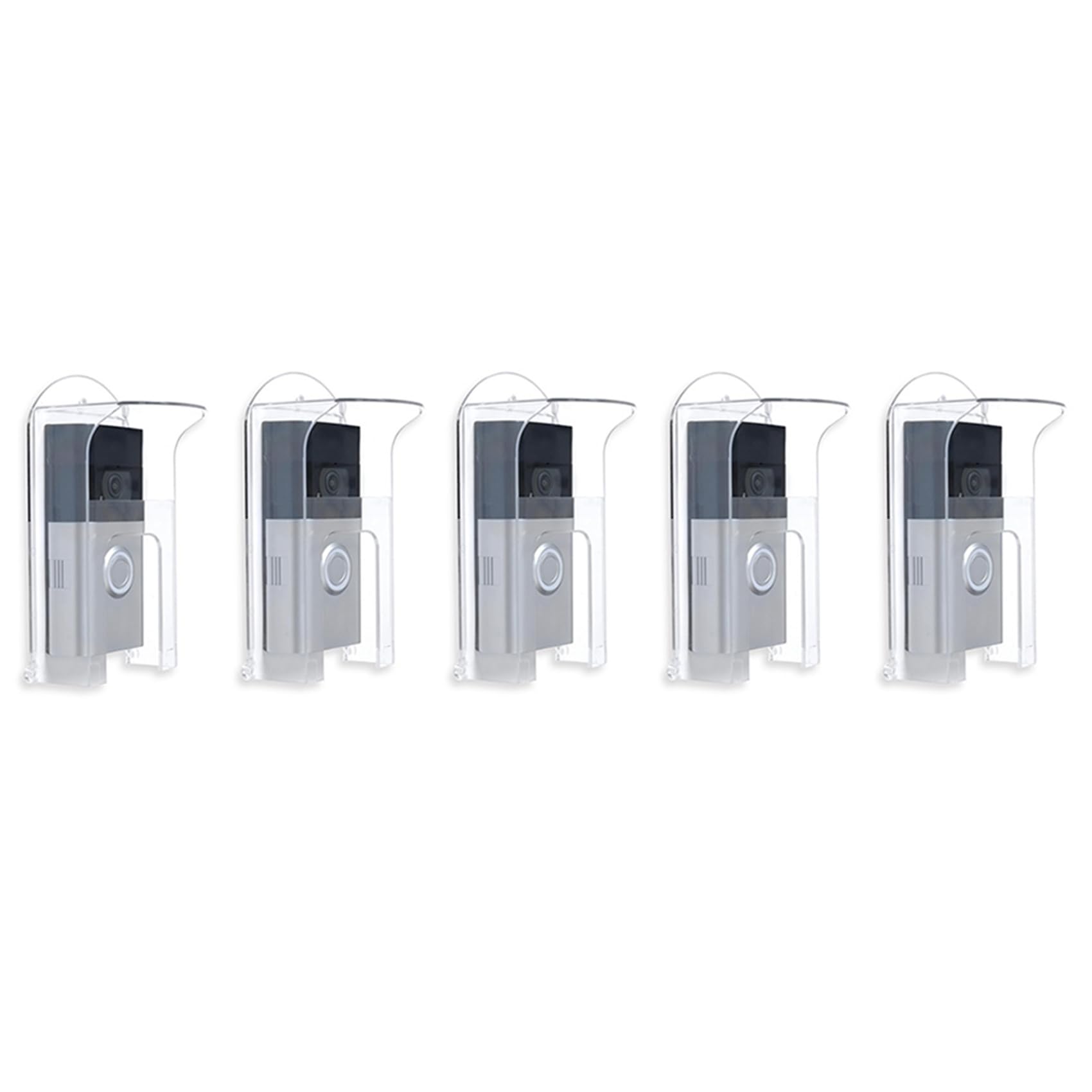 Jnchdghwa Transparent 5X Plastic Doorbell Rain Cover Suitable For Ring Models Doorbell Waterproof Protector Shield Video Doorbells