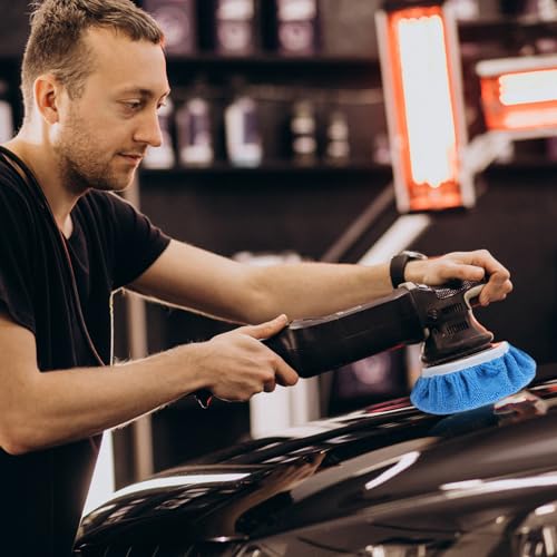 Image of Oruola 6pcs Buffer Pads,6 Inch Buffing Pads,Microfiber Polish Pad 3 Colors White, Sky Blue, Royal Blue, for Car Waxing, Polishing, Cleaning and Cars Beauty