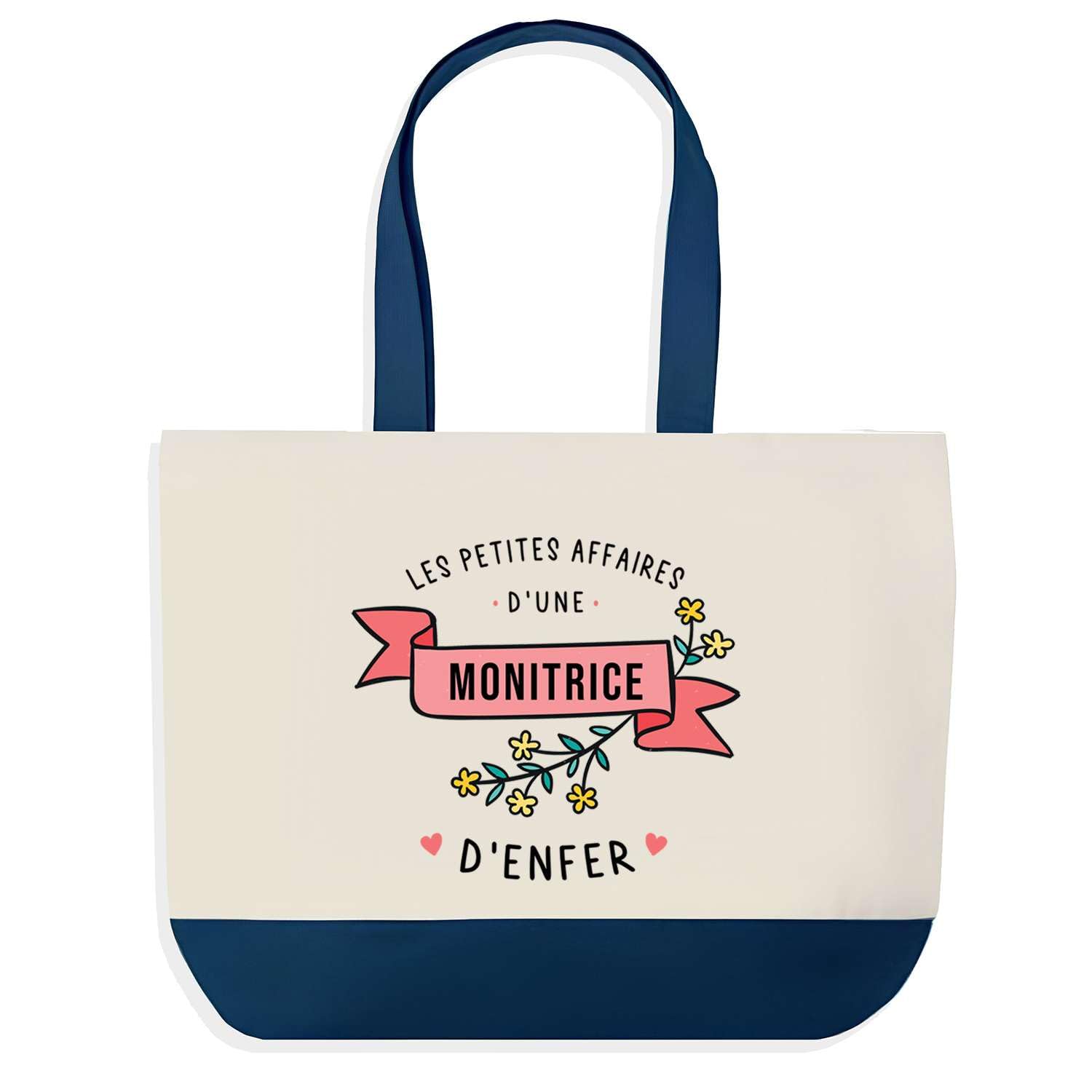 Grand Sac de Course Provision Planetee Bleu Monitrice Cabas de Transport Résistant - 5