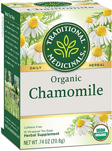 Traditional Medicinals Organic Chamomile Herbal Leaf Tea, 96 Count, Pack of 6 Traditional Medicinals Organic Chamomile Herbal Leaf Tea, 96 Count, Pack of 6