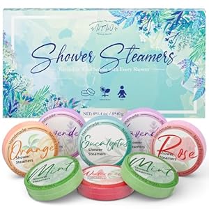 Shower Steamers Aromatherapy 8 PACK – Gifts for Women, Shower Bombs with Essential Oils, Self Care and Stress Relief Stocking Stuffers, Relaxation Birthday Gifts for Women and Men