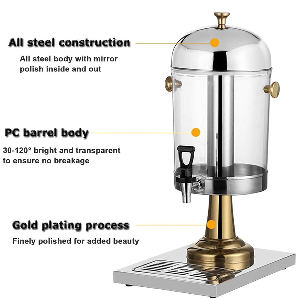 Dispensador de bebidas – Dispensador de bebidas de gran capacidad para eventos, ideal para limonada, té, café, leche y almacenamiento de agua