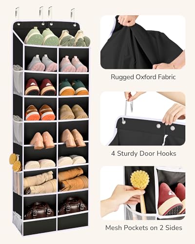 ULG Over The Door Shoe Organizer with 16 Large Pockets, Hanging Shoe Rack for Closet Door 13.74 + 45% Off - image 4