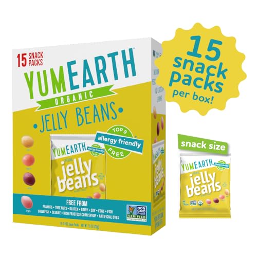 image for YumEarth Organic Jelly Beans - Fruity Candy Snack Packs, Gluten Free S