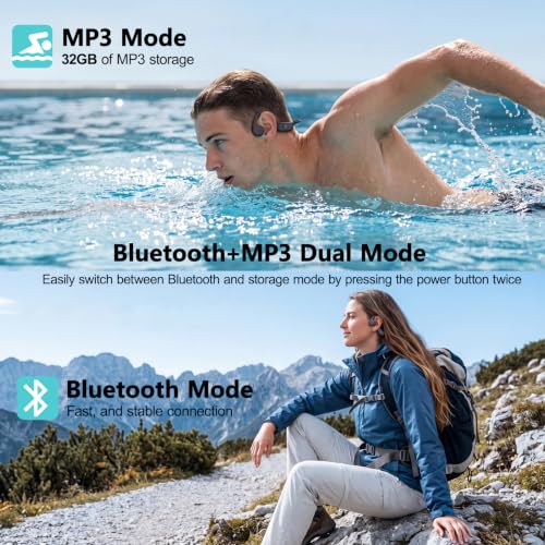 Swimming Headphones Bone Conduction Headphones Bluetooth IPX8 Waterproof - image 3