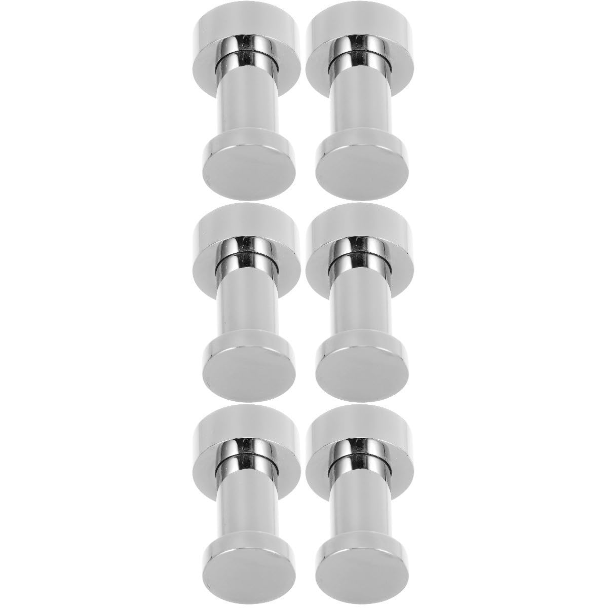 STOBAZA 6piezas Ganchos De Toalla Redondos De Latón Para Baño De Colgadores De Ducha y Percheros Para Puerta Fáciles De Instalar y Multifuncionales