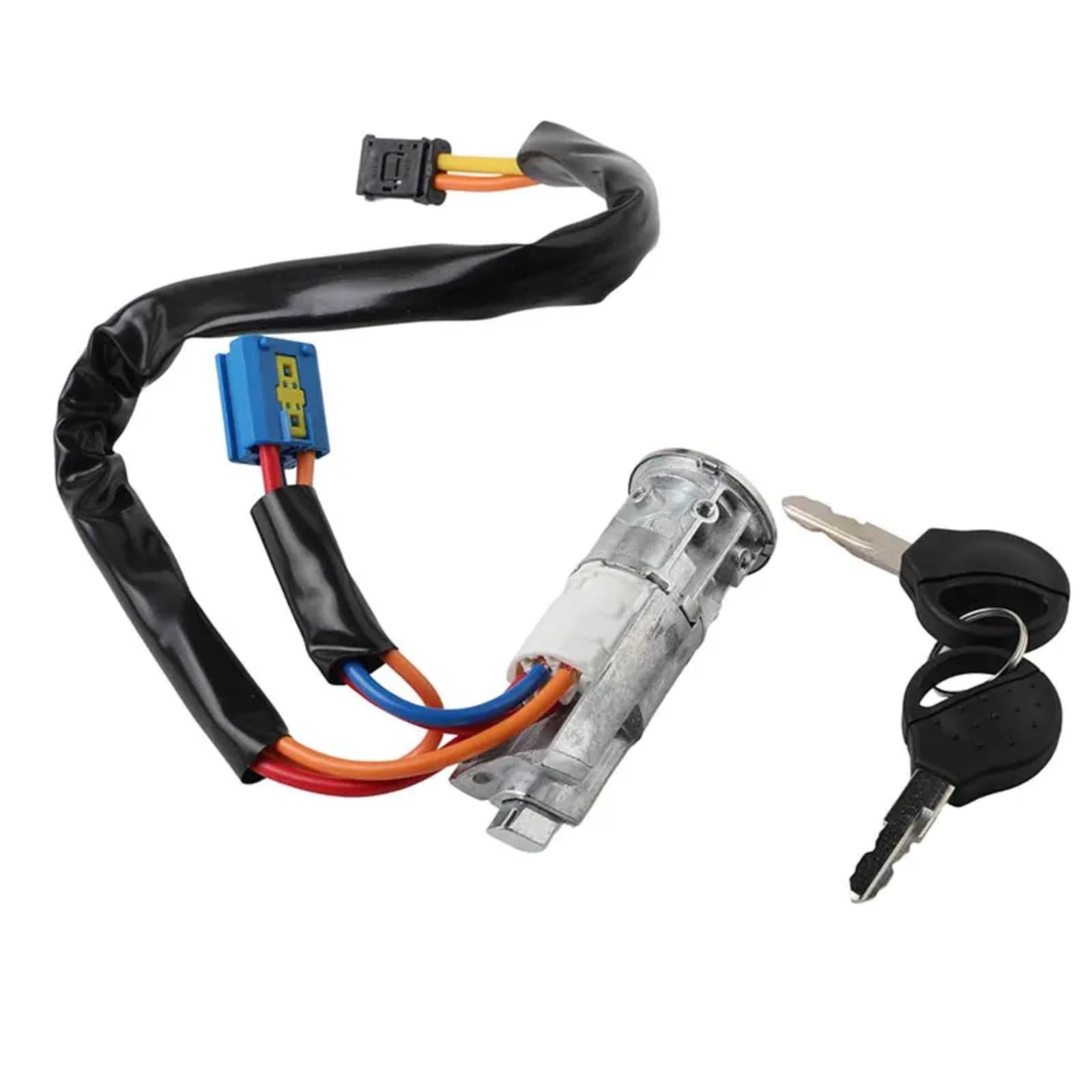 Serrure Neiman Direction Kit De Barillet De Cylindre Verrouillage Commutateur D'allumage Avec Clé, Pièces De Rechange Compatible Avec Peugeot Pour 206 1998-2010 4162.Z1 4162Z1