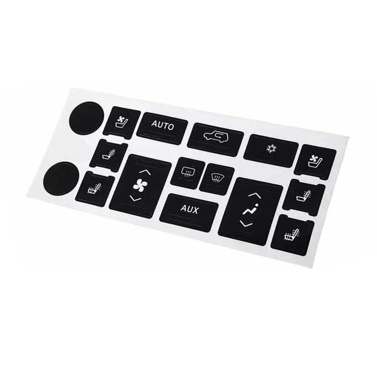 Interior Button Decals Compatible with Cadillac for Escalade for EXT Dashboard Repair Sticker Climate Control Worn Button Decals