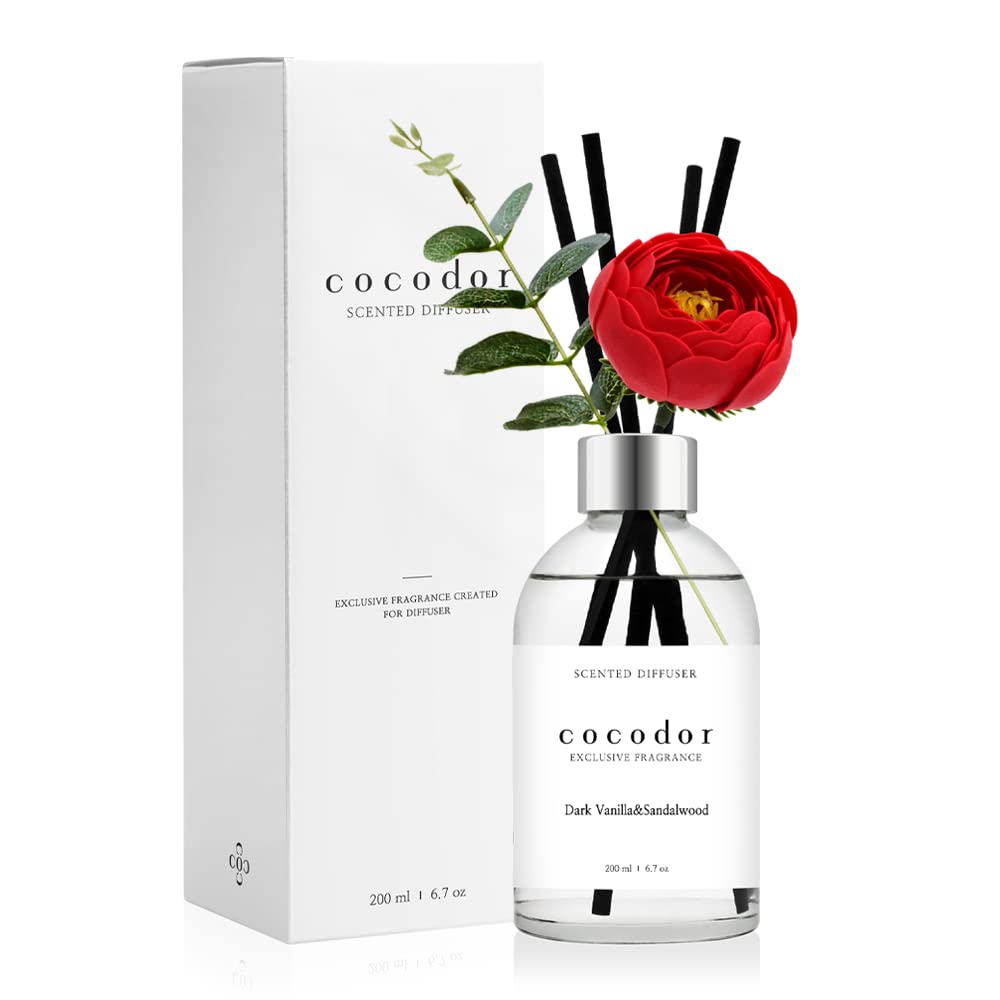 Cocod'orWhite Label Camellia Diffuser/Dark Vanilla & Sandalwood/6.7oz(200ml)/Home Decor & Office Decor, Fragrance and Gifts, Aromatherapy