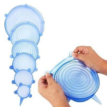Silicone Lid Set, Silicon Lids for Containers, Silicon Stretchable Lids, Silicone Lids and Cover Set - Multicolor