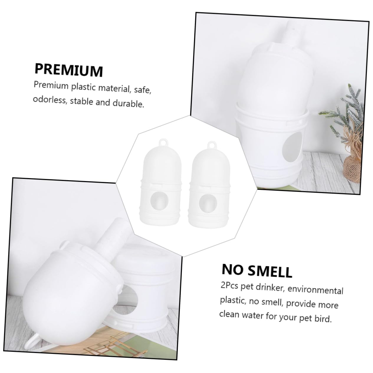 minkissy 4 Piezas Bebedero para Palomas Botella de Agua para Perros comedero automatico para Mascotas comederos para pájaros Jaula de pájaros Taza de comedero de Agua para pájaros Exterior