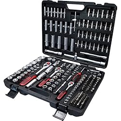 Maletin Ks Tools KS Tools 917.0795 Juego de llave de vaso de 1/4´´+3/8´´+1/2´´, 195 pzs