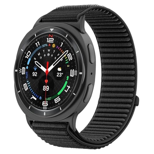 [�����ȓX] �ɓK��Samsung Galaxy Watch 8 44mm Classic�p�i�C�����X�g���b�v�A�����\�����p�u���X���b�g�AWatch 8 Classic 44/40mm�o���h�A�N�Z�T���[(Black)