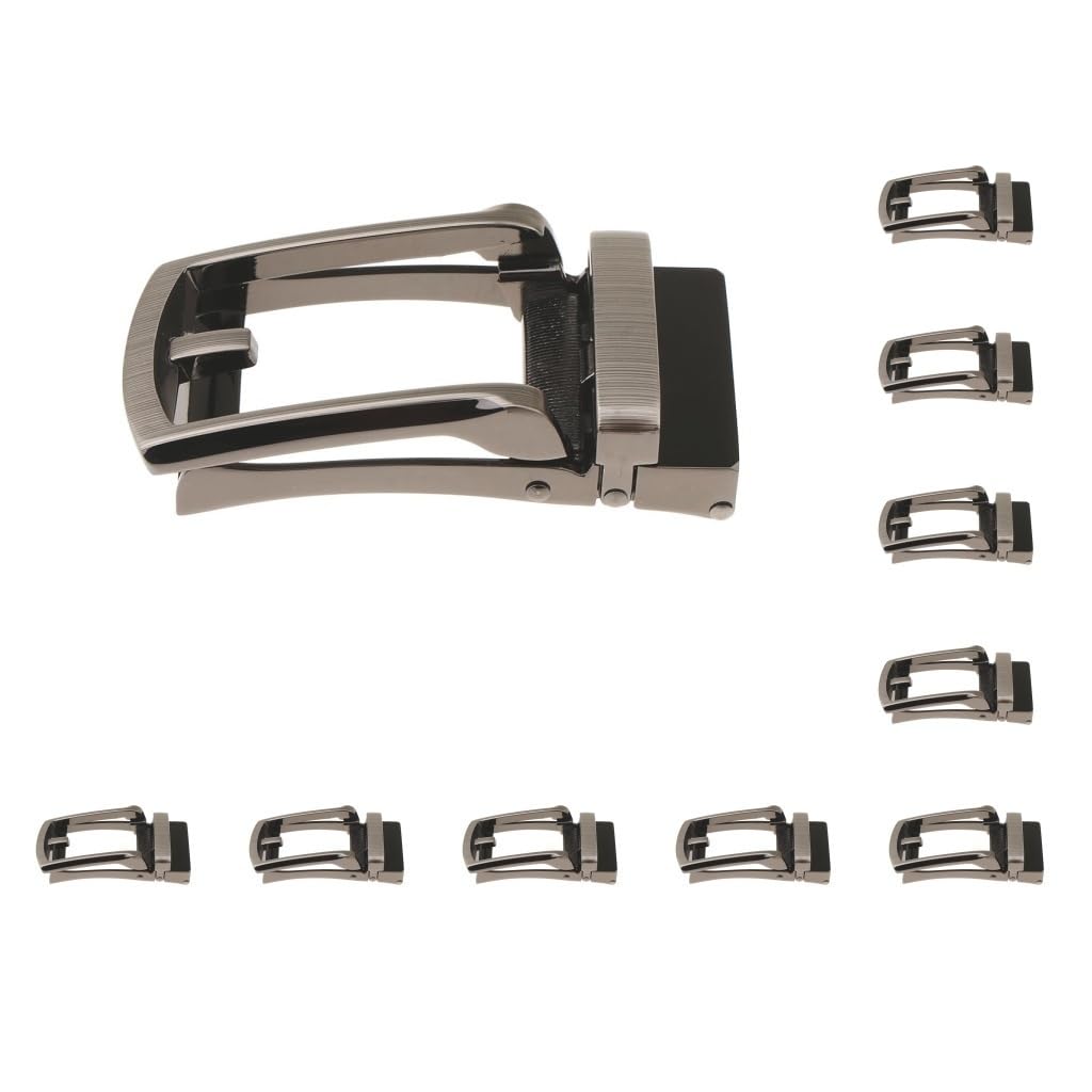 Hebilla automática de repuesto para cinturón de trinquete, accesorios de cinturón deslizante, color negro mate