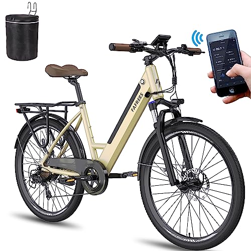 Fafrees F26 Pro Oficial Urban E Bike Mujer 26 Pulgadas Con App, City Ebike 250w Bicicleta De Montaña Hombre Bicicleta Eléctrica Pedelec 120 Kg 36 V 14.5ah, Bicicleta Holandesa 25 Km H Fafrees F26 Pro Oficial Urban E Bike Mujer 26 Pulgadas Con App, City Ebike 250w Bicicleta De Montaña Hombre Bicicleta Eléctrica Pedelec 120 Kg 36 V 14.5ah, Bicicleta Holandesa 25 Km H