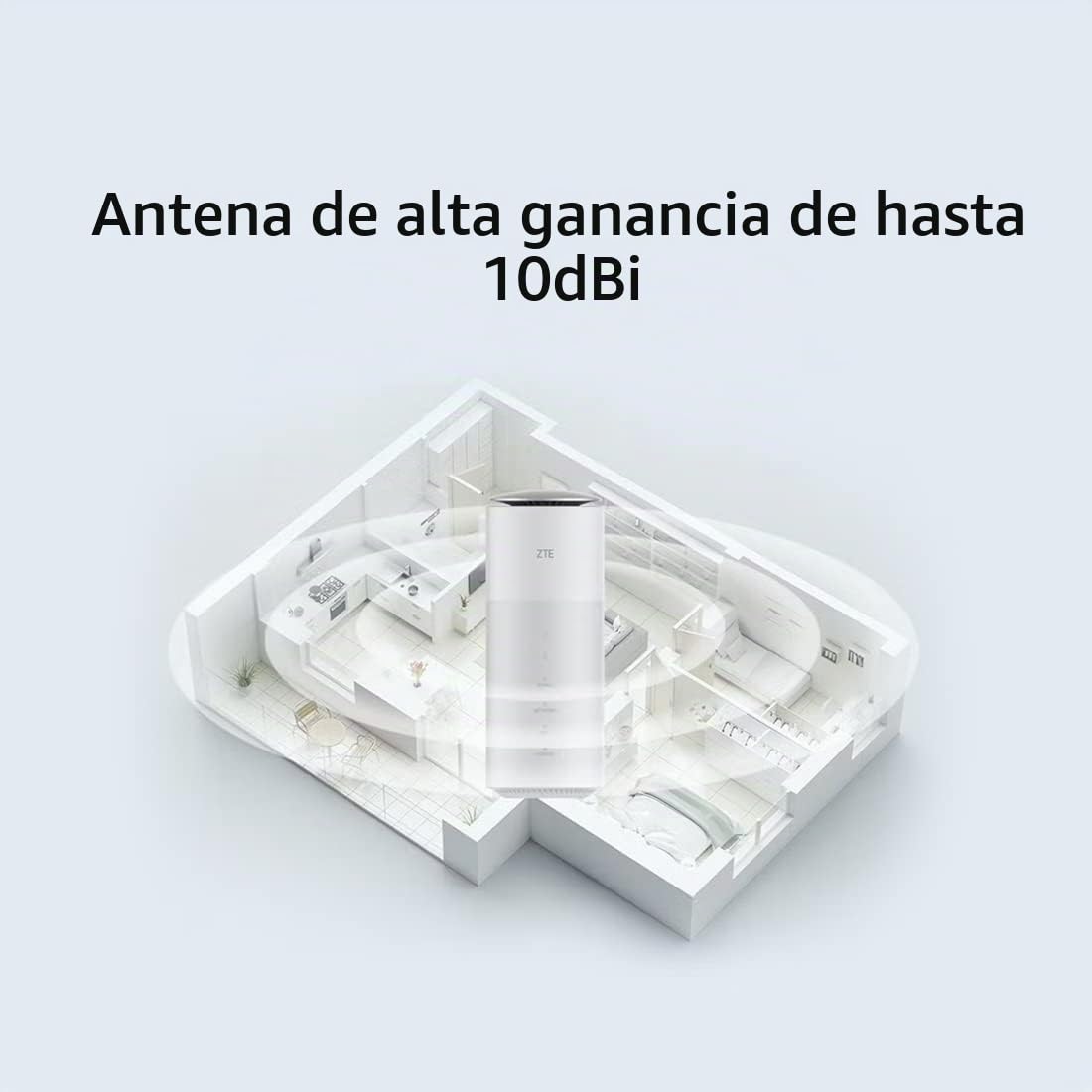 ZTE CPE 888, router LTE 4G/5G, antena integrada de alto rendimiento, módem tarjeta SIM para todos los operadores, WiFi 6 hasta 3,8 Gbit/s