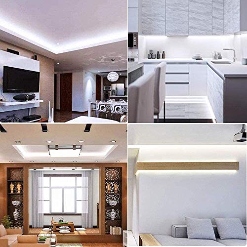 Yunbo Led Strip Light Cool White 6000-6500K, 16.4Ft/5M 300 Units Cuttable Smd 5050 12V Waterproof Flexible Led Tape Light For Home, Kitchen Cabinet, Living Room Lighting Decoration #TOP2