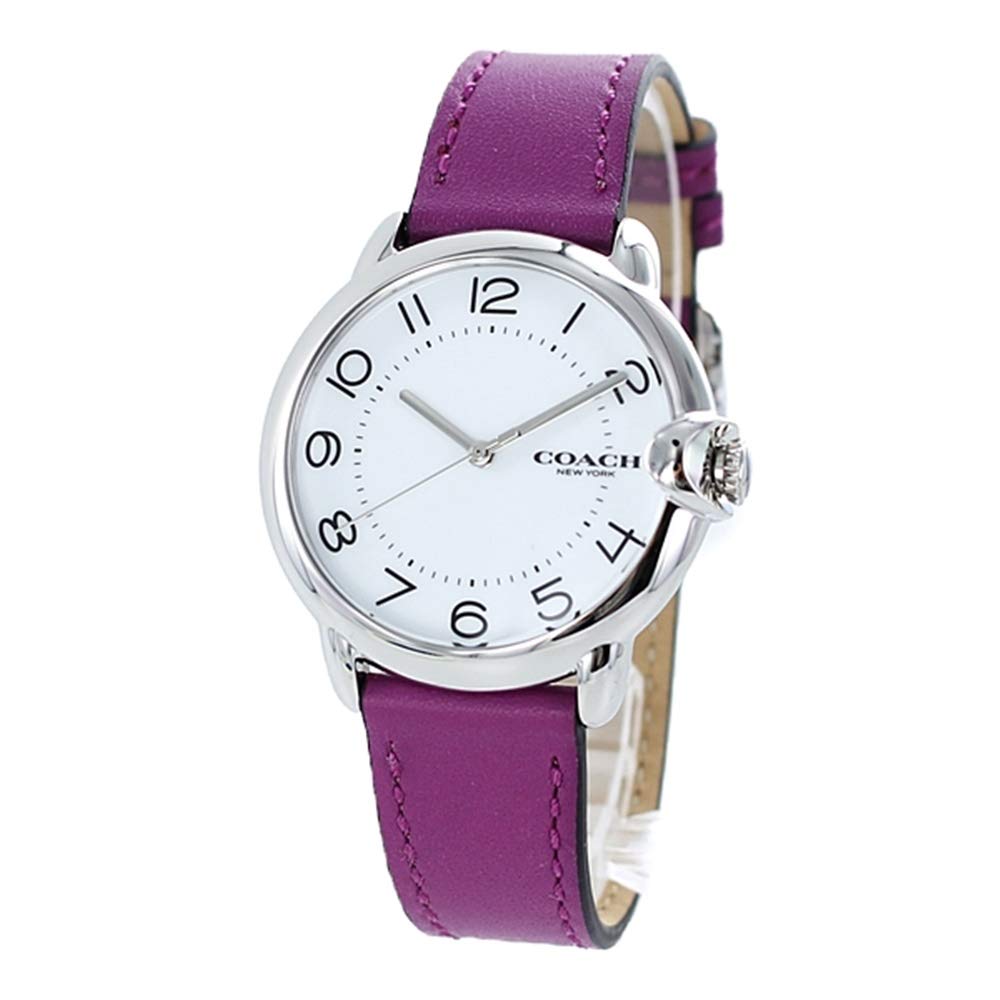 COACH　レディース腕時計　アーデン　パープル革ベルト　 14503610 Amazon | [コーチ] 腕時計 レディース ARDEN アーデン パープル