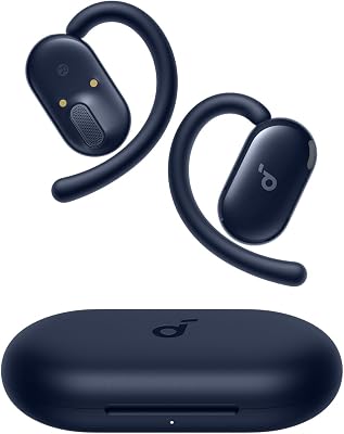 soundcore V20i von Anker Open-Ear Kopfhörer, verstellbare Ohrhaken, komfortabel, fester Halt, starker Bass, rauschfreie Telefonate, IP55, LED, 36h Spielzeit,Bluetooth 5.4 Earbuds,Multipoint Connection