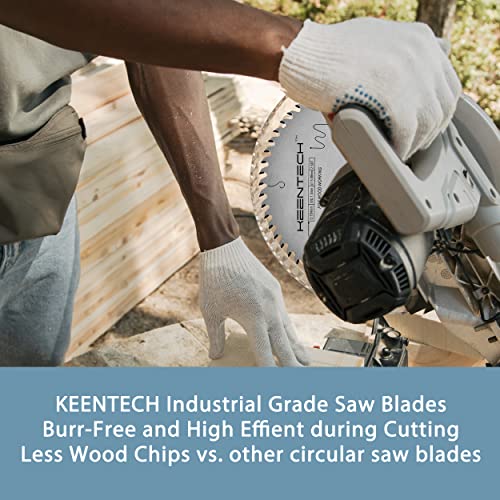Keentech 7-1/4 Inch 60-Tooth Carbide Industrial Grade Circular Saw Blade With 5/8 Inch Arbor For Miter Saws&Table Saws (Kt18406001) #TOP5