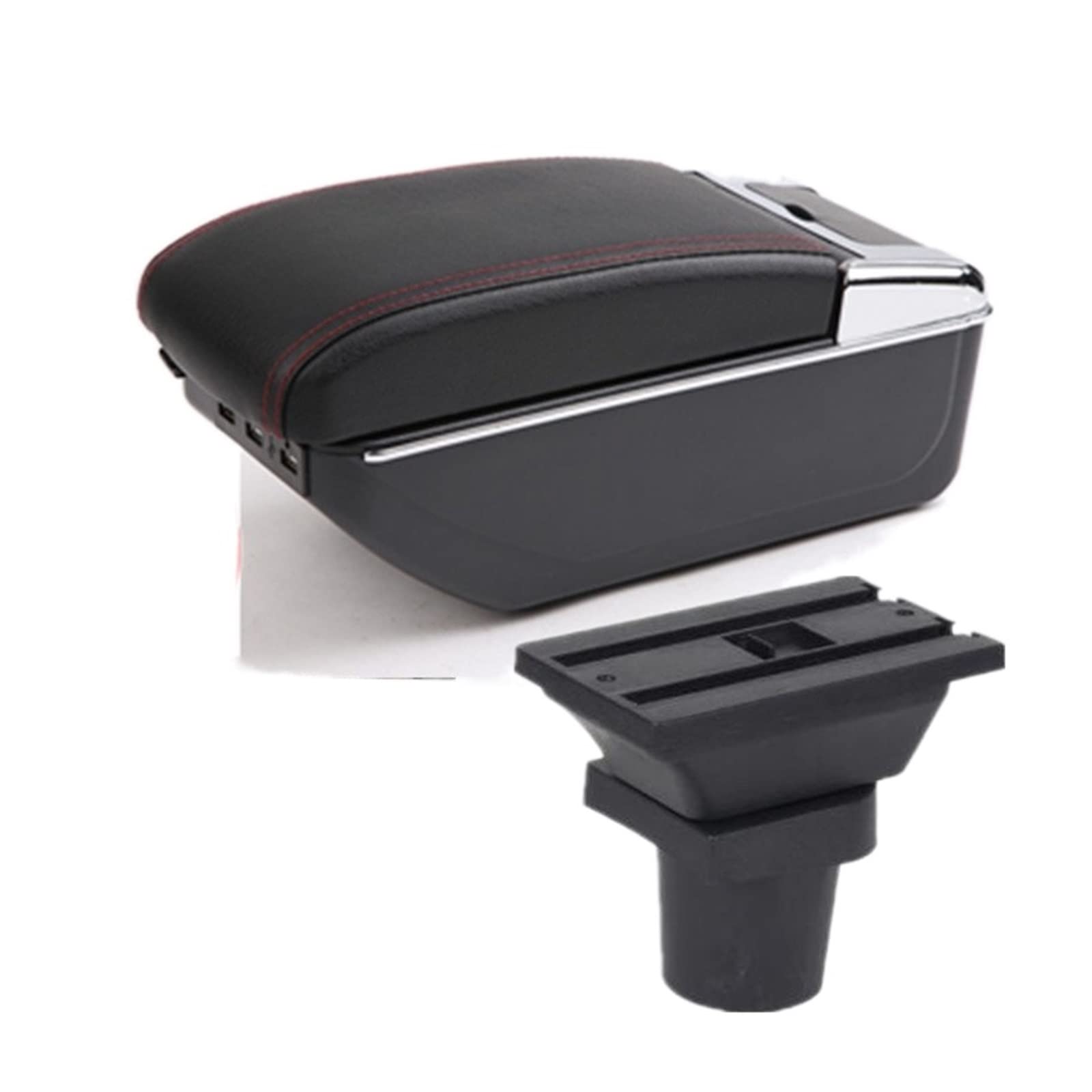 Baiqimv For Toyota For Aqua For Prius C Car Armrest Box Interior Parts Retrofit Car Armrest Center Storage Box With USB