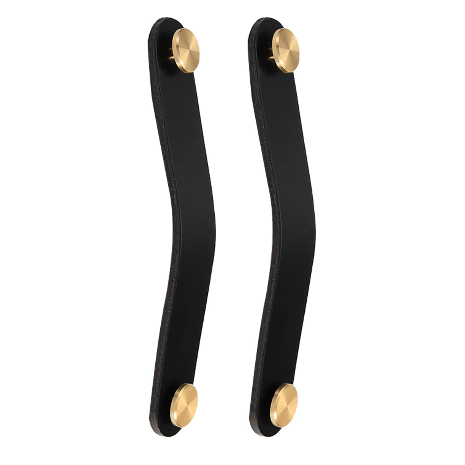 Opeximatun 1 Leather Drawer Handles, Leather Loop Cabinet Handles Multicolor Multiple Sizes 2 Pcs(,Hole Distance 96Mm)