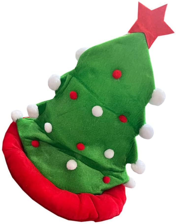 Nuolux クリスマスツリーコスプレツリー帽子誕生日帽子三角帽子ミニクリスマスツリーぬいぐるみツリーバースデーパーティー写真撮影道具 高品質の人気