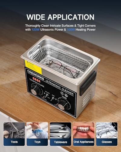 Creworks DUC-MN03-00 3L Ultrasonic Cleaner With Heater And Timer thumb #6