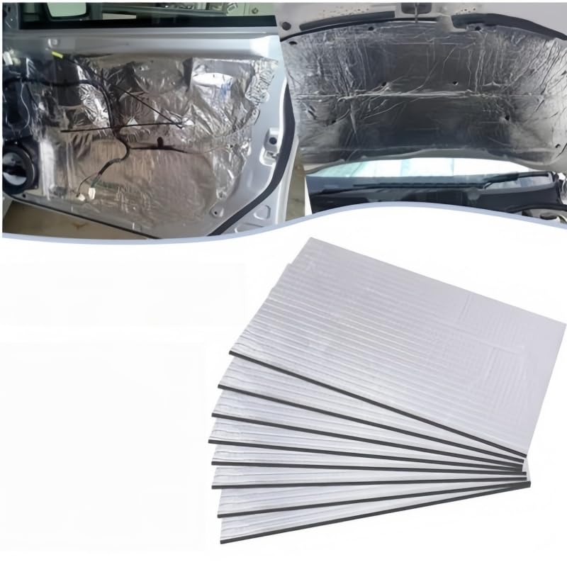 Tappetini Isolanti per Auto Compatibile con Opel Manta 2021, Pannello Isolante Termico Adesivo Impermeabile Auto Accessori,15pcs